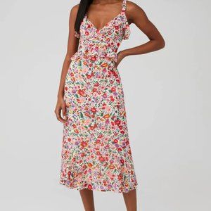 ASTR the Label Wildflower Ruffle Cutout Dress